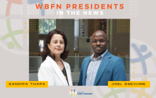 Sandipa and Joel  WBFN Presidents