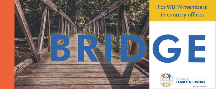 The banner for Bridge, the worldwide WBFN newsletter